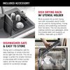 33&rdquo; Granite Composite Workstation Kitchen Sink Drop-In Top Mount Single Bowl with WorkFlow&trade; Ledge and Accessories in Dark Grey
